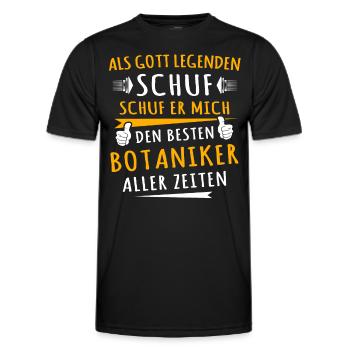 Botaniker - Männer Funktions-T-Shirt - Schwarz - Vorne - AI Model Male 178 dark (178cm)