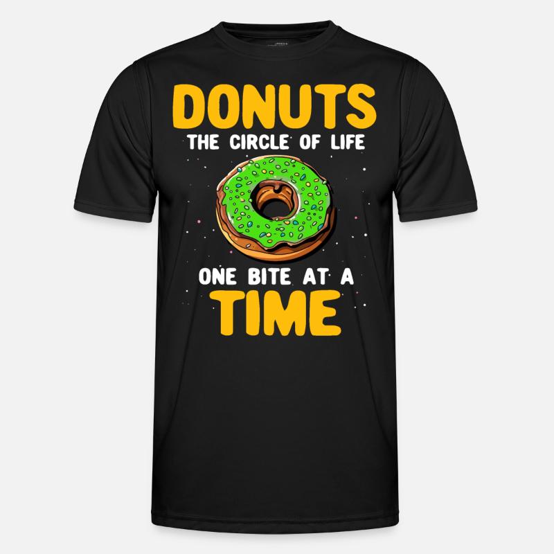 Donuts Doughnuts - Men's Functional T-Shirt - black