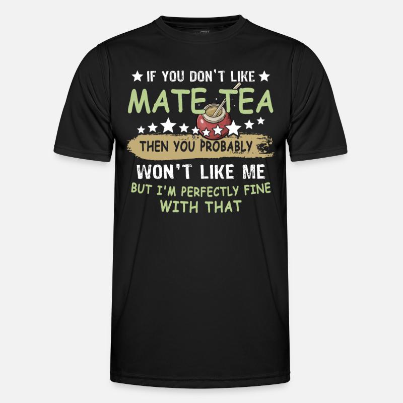 Yerba mate Gift Tea Drinker - Men's Functional T-Shirt - black