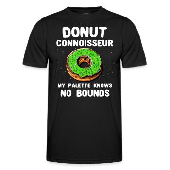 Donut Donut Lover - T-shirt sport Homme - noir - Devant - AI Model Male 178 dark (178cm)