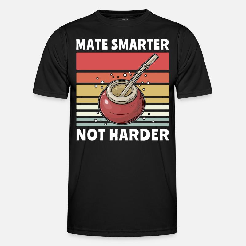 Mate Tee Teetrinker - Männer Funktions-T-Shirt - Schwarz