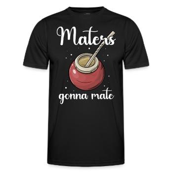 Yerba Mate Tee - Männer Funktions-T-Shirt - Schwarz - Vorne - AI Model Male 178 dark (178cm)