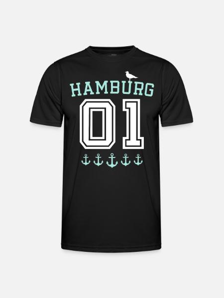 Hamburg Spruch - Men's Functional T-Shirt - black