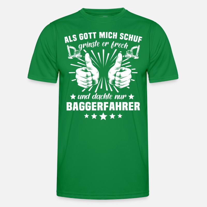 Baggerführer Baggerfahrer Männer Funktions-T-Shirt