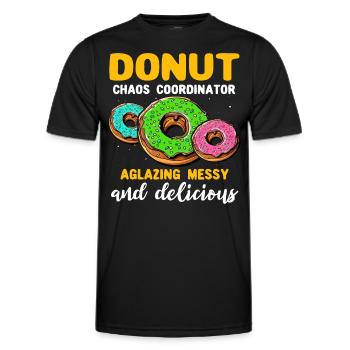 Donut Donut Lover - T-shirt sport Homme - noir - Devant - AI Model Male 178 dark (178cm)