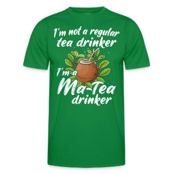 Thé Yerba mate - T-shirt sport Homme - vert - Devant - AI Model Male 178 dark (178cm)