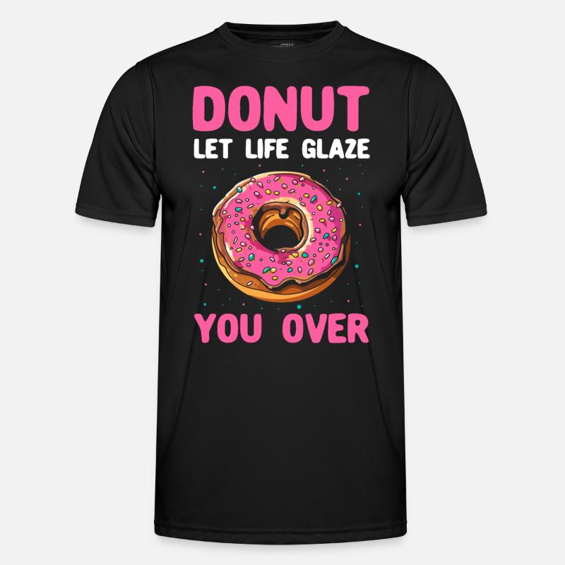 Doughnut Lover Donuts - Men's Functional T-Shirt - black