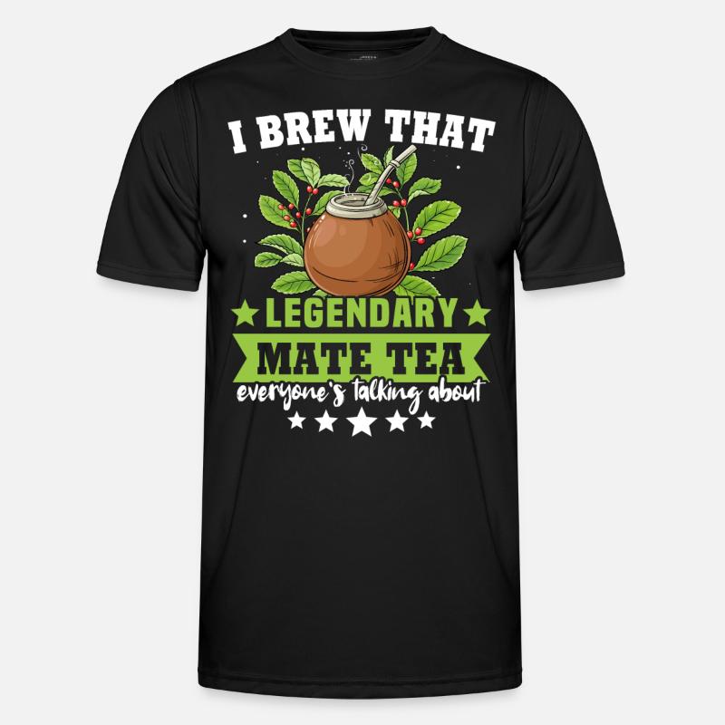 Mate Tee Teetrinker - Männer Funktions-T-Shirt - Schwarz