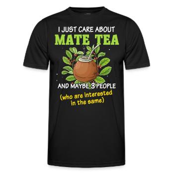 Mate Tee - Männer Funktions-T-Shirt - Schwarz - Vorne - AI Model Male 178 dark (178cm)