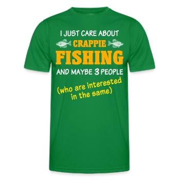 Sunbass Perche Pêche à la merle - T-shirt sport Homme - vert - Devant - AI Model Male 178 dark (178cm)