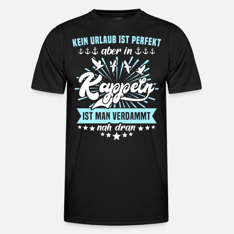 Kappeln - Männer Funktions-T-Shirt - Schwarz