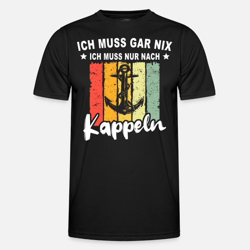 Kappeln - Männer Funktions-T-Shirt - Schwarz