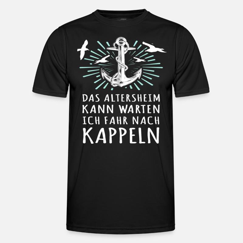 Kappeln Sprüche - Männer Funktions-T-Shirt - Schwarz