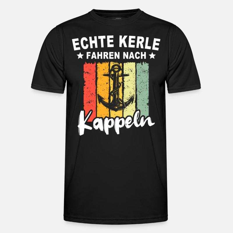 Kappeln - Männer Funktions-T-Shirt - Schwarz