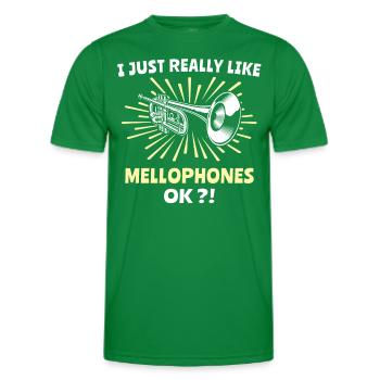 Musicien mellophone - T-shirt sport Homme - vert - Devant - AI Model Male 178 dark (178cm)