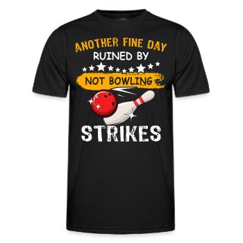Quilles de quilles - T-shirt sport Homme - noir - Devant - AI Model Male 178 dark (178cm)