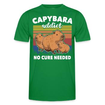 Capybara - Männer Funktions-T-Shirt - Kelly Green - Vorne - AI Model Male 178 dark (178cm)