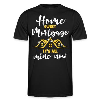 Achat d’une maison Acheteur d’une maison - T-shirt sport Homme - noir - Devant - AI Model Male 178 dark (178cm)
