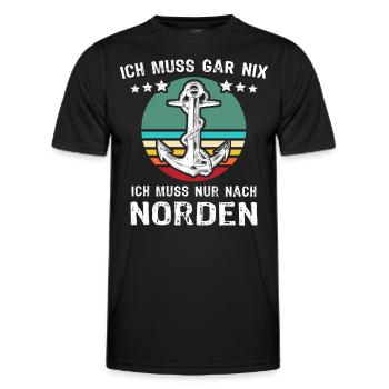 Nordener Sprüche - Männer Funktions-T-Shirt - Schwarz - Vorne - AI Model Male 178 dark (178cm)