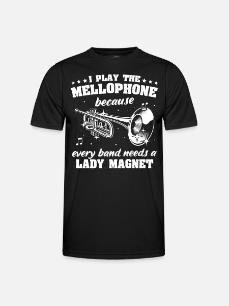 Mellophone - T-shirt sport Homme - noir