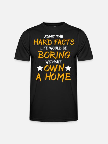 Homeowner New Home - Männer Funktions-T-Shirt - Schwarz