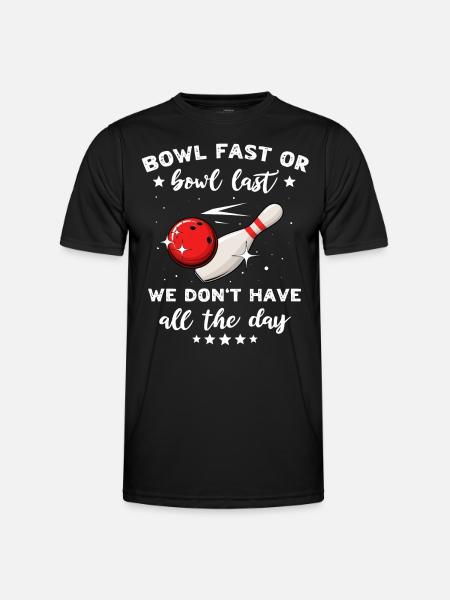 Bowler Bowling Lent Pas Rapide - T-shirt sport Homme - noir