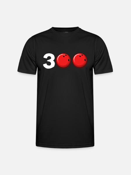 Bowling 300 Bowler - Men's Functional T-Shirt - black