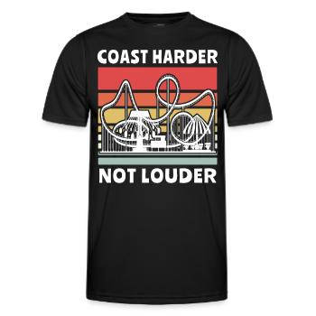 Roller Coaster Roller Coaster Riders - Men's Functional T-Shirt - black - Front - AI Model Male 178 dark (178cm)