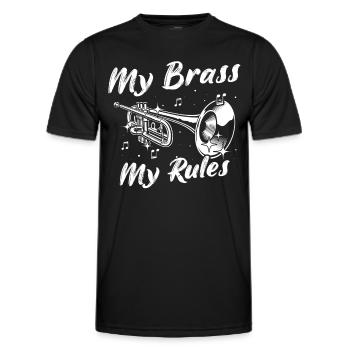 Brass Player Trumpets - Men's Functional T-Shirt - black - Front - AI Model Male 178 dark (178cm)