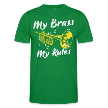Mellophon Musiker Mellophonist - Männer Funktions-T-Shirt - Kelly Green - Vorne - AI Model Male 178 dark (178cm)