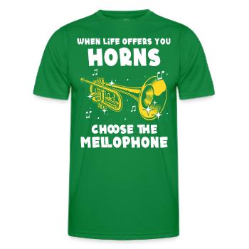 Musicien mellophone - T-shirt sport Homme - vert - Devant - AI Model Male 178 dark (178cm)