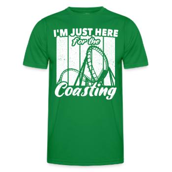 Roller coaster - Men's Functional T-Shirt - kelly green - Front - AI Model Male 178 dark (178cm)