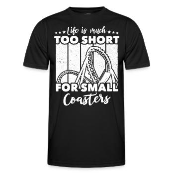 Roller Coaster - Men's Functional T-Shirt - black - Front - AI Model Male 178 dark (178cm)