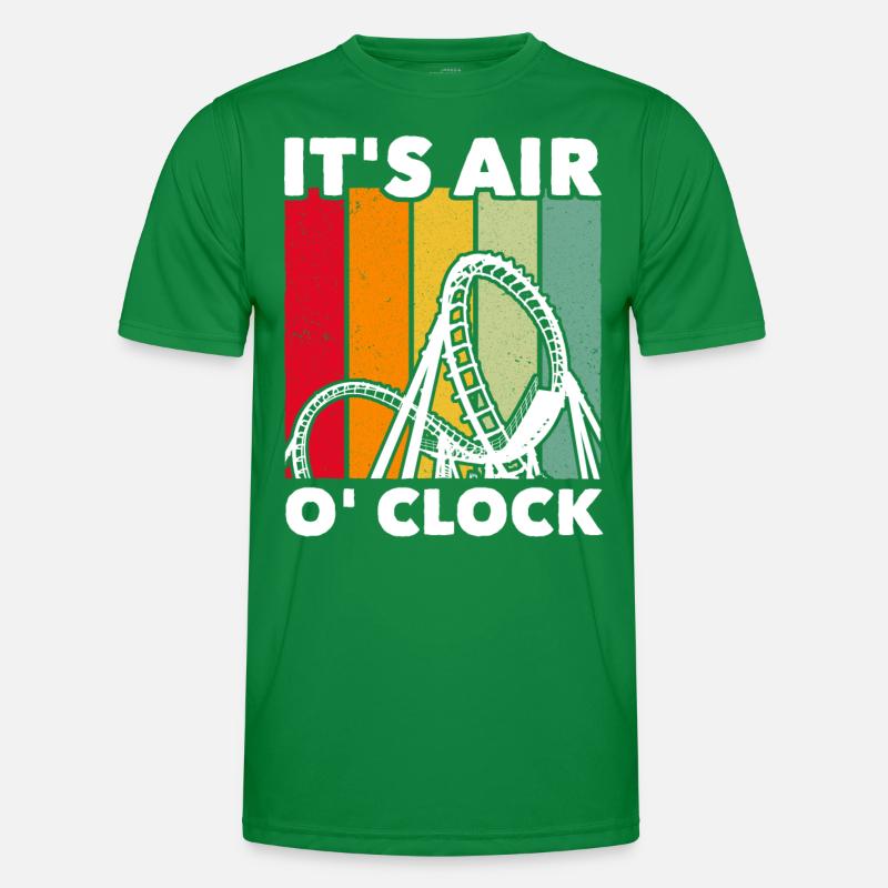 Achterbahn Roller Coaster Männer Funktions-T-Shirt