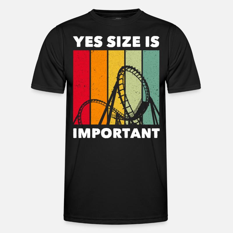 Achterbahn Roller Coaster - Männer Funktions-T-Shirt - Schwarz
