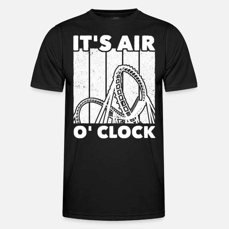 Achterbahn Roller Coaster - Männer Funktions-T-Shirt - Schwarz