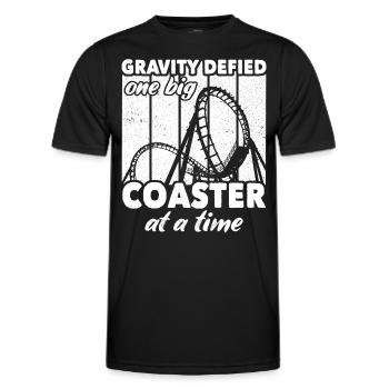 Roller Coaster Roller Coaster Riders - Men's Functional T-Shirt - black - Front - AI Model Male 178 dark (178cm)