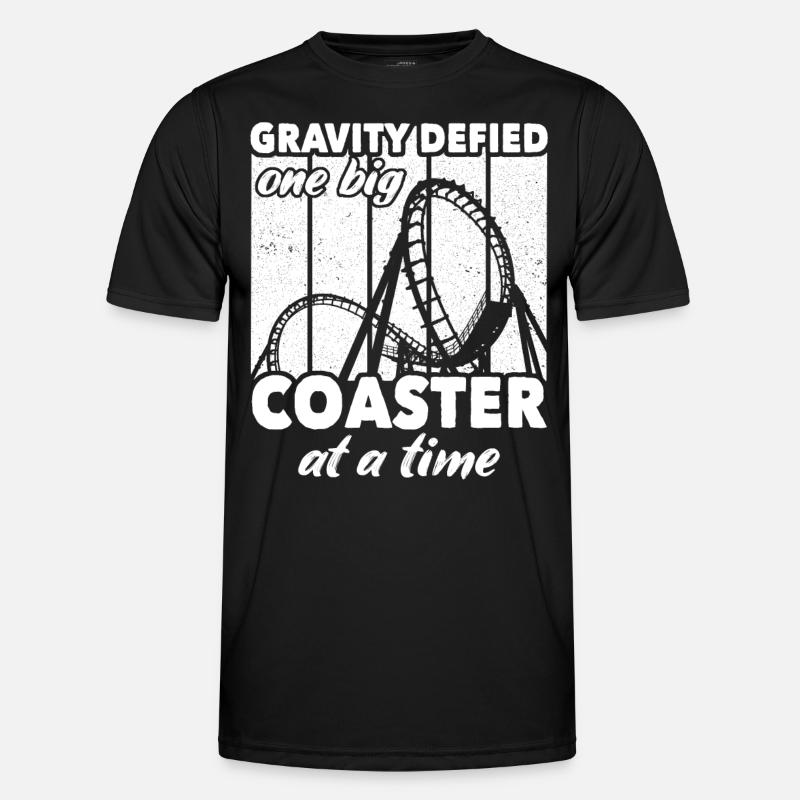 Achterbahn Achterbahnfahrer - Männer Funktions-T-Shirt - Schwarz