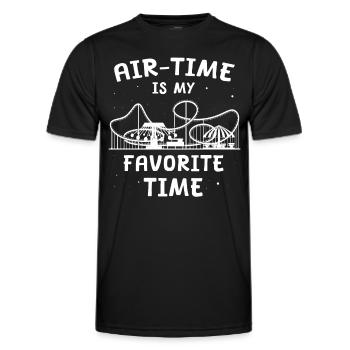 Roller Coaster Roller Coaster Rider - Men's Functional T-Shirt - black - Front - AI Model Male 178 dark (178cm)