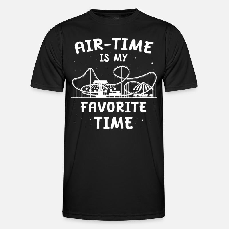 Achterbahn Achterbahnfahrer - Männer Funktions-T-Shirt - Schwarz