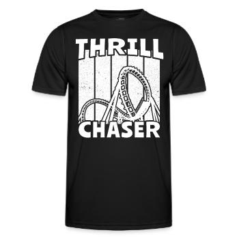 Roller Coaster Roller Coaster Riders - Men's Functional T-Shirt - black - Front - AI Model Male 178 dark (178cm)