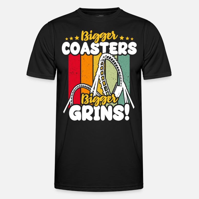 Roller Coaster Roller Coaster Lovers - Men's Functional T-Shirt - black