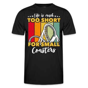 Roller Coaster Roller Coaster Lovers - Men's Functional T-Shirt - black - Front - AI Model Male 178 dark (178cm)