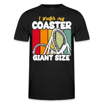 Roller Coaster Roller Coaster Riders - Men's Functional T-Shirt - black - Front - AI Model Male 178 dark (178cm)