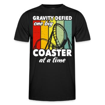 Roller Coaster Roller Coaster Riders - Men's Functional T-Shirt - black - Front - AI Model Male 178 dark (178cm)