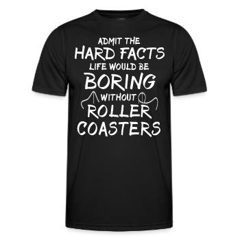 Roller Coaster - Men's Functional T-Shirt - black - Front - AI Model Male 178 dark (178cm)