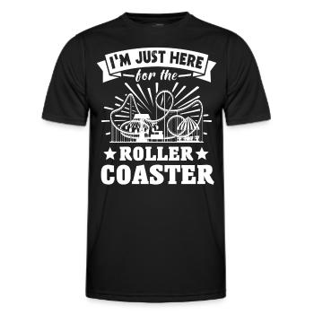 Roller Coaster - Men's Functional T-Shirt - black - Front - AI Model Male 178 dark (178cm)