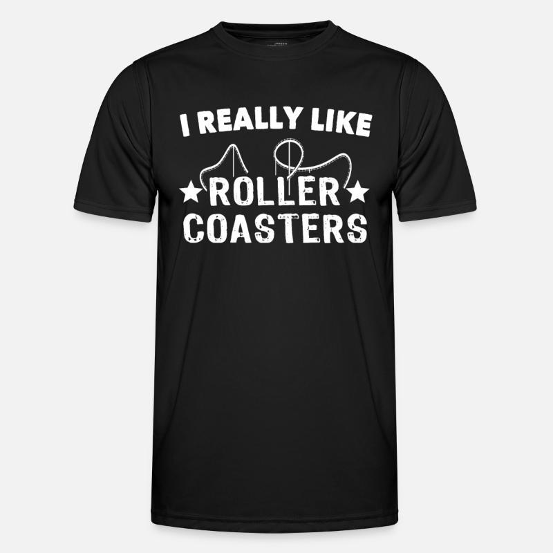 Roller Coaster - Men's Functional T-Shirt - black