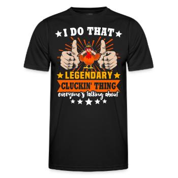Turkey - Men's Functional T-Shirt - black - Front - AI Model Male 178 dark (178cm)
