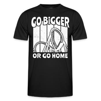 Roller Coaster Roller Coaster Riders - Men's Functional T-Shirt - black - Front - AI Model Male 178 dark (178cm)